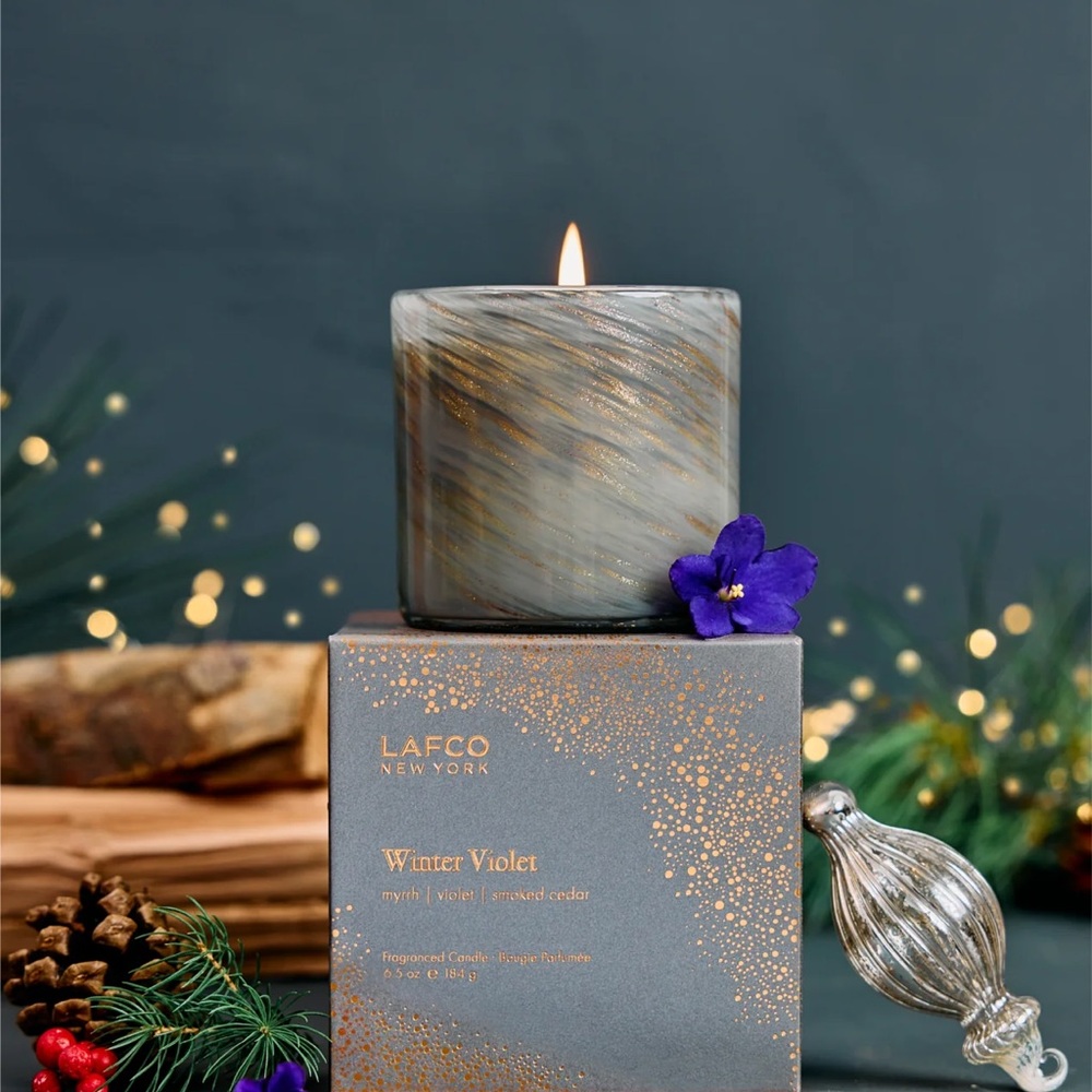 LAFCO Winter Violet Limited Edition Candle Full Size 6.5oz